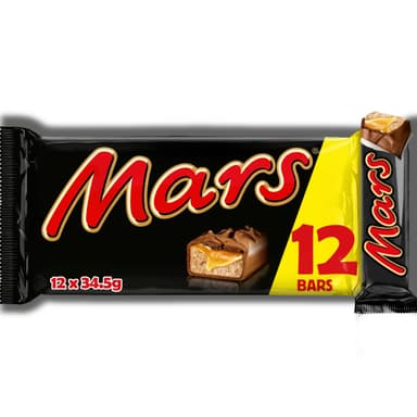 Mars Milk Chocolate Nougat and Caramel Centre Bar 12 x 34.5g - Clubcard Price - Tesco