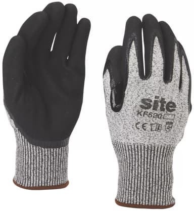 Site Gloves Grey/Black Medium (285HP) (Free C&C at limited locations) - Screwfix
