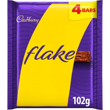 Cadbury Flake Chocolate Bar, 4 x 25.5g (£1.27/£1.42 S&S) - Amazon