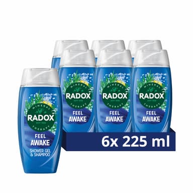 Radox Mineral Therapy Feel Awake 2-in-1 Shower Gel & Shampoo Body Wash 6 x 225ml ( £4.50 with voucher + Max s&s) - Amazon