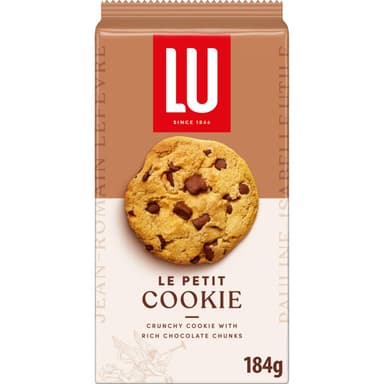 LU Le Petit Cookie, Crunchy Cookie with Rich Chocolate Chunks 184g (£1.19 S&S) - Amazon