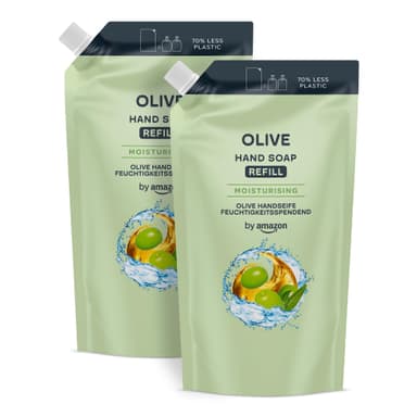 by Amazon Olive Hand Soap Refill, 2 x 1000ml - £2.14 S&S - Amazon