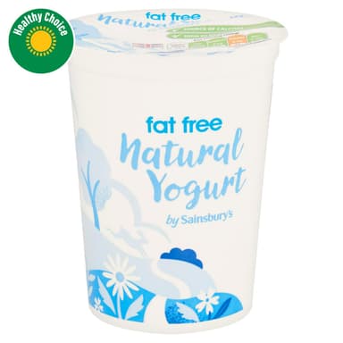Sainsbury's Fat Free Natural Yogurt 500g - Sainsbury's