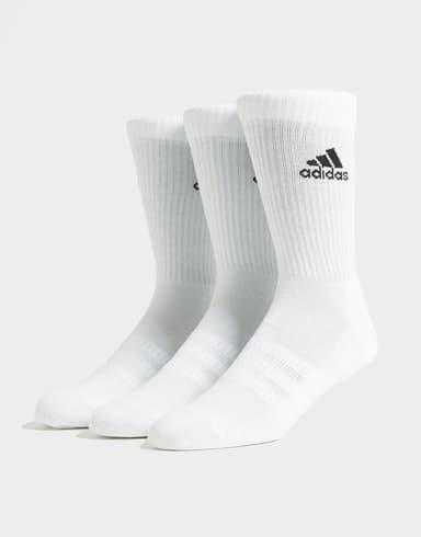 Adidas 3-Pack Crew Socks - White - JD Sports