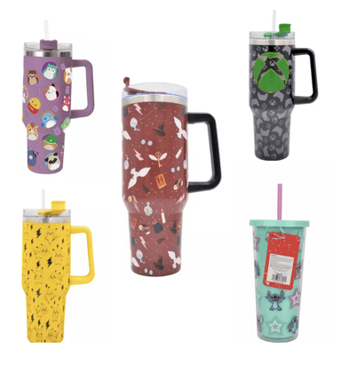 Hox Harry Potter / Squishmallows / Pikachu / Xbox Travel Cup 1200ml / Disney Stitch Tumbler 681.91ml £4 - Free C&C - Limited Locations - Argos