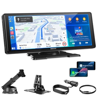ESSGOO TS0001 10.26" Portable HD Wireless CarPlay & Android Auto, Mirror Link, OTA Upgrade, GPS Navigation - Joybuy