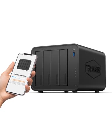 TERRAMASTER F4-425 4-Bay NAS Storage – Intel x86 Quad-Core CPU, 4GB RAM, 2.5GbE LAN, Network Attached Storage Sold by Terramaster / FBA - Amazon