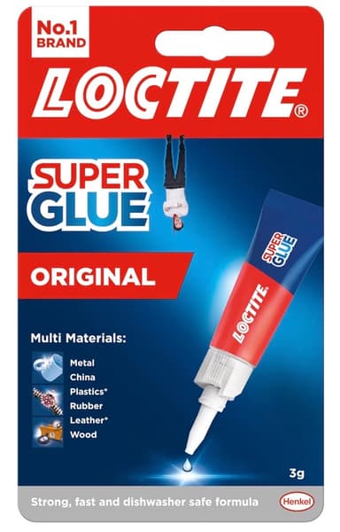 Loctite Universal Strong All Purpose Super Glue 1 x 3g (S&S £1.35 - £1.28) - Amazon