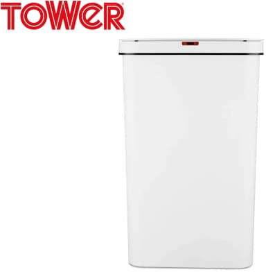TOWER 50L Sensor Bin - white/grey - Lidl