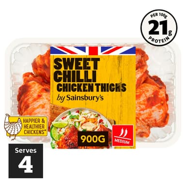 Sainsbury's Sweet Chilli Chicken Thighs 900g - Nectar Price - Sainsbury's