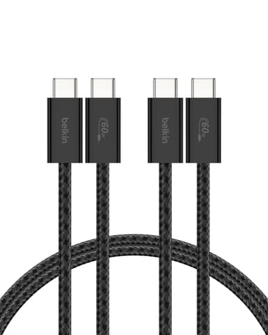 Belkin 2-Pack Braided USB-C to USB-C Cable 5ft, 60W - Soft, Flexible Fast-Charging Cable - Amazon
