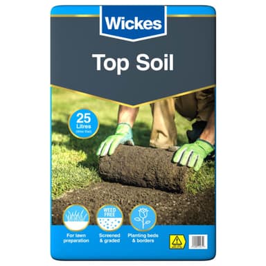 Wickes Multi-Purpose Top Soil - 25L (free c+c) - Wickes