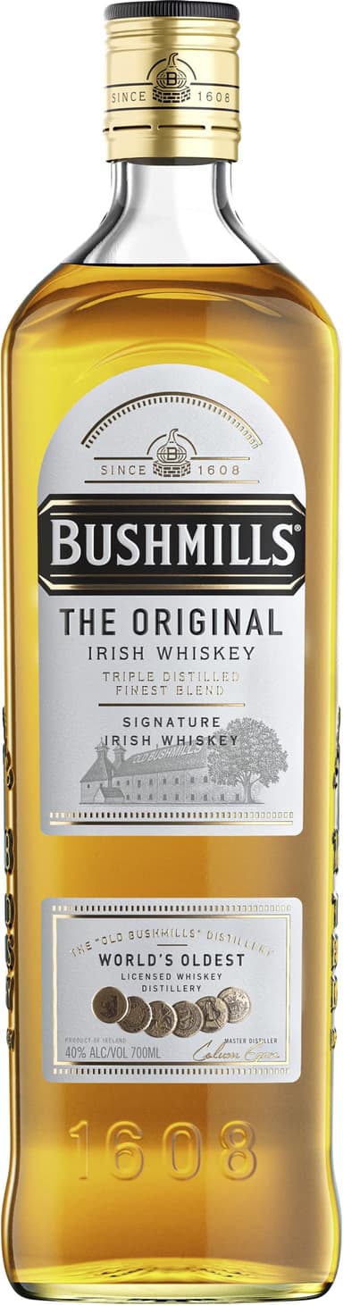 Bushmills Original Irish Whiskey 40% ABV 70cl | Award-Winning Triple Distilled - Amazon