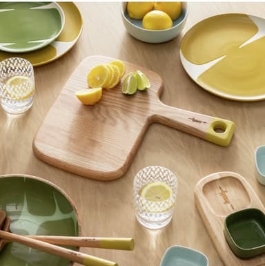 Habitat x Scion Lohko Oak Wood Serving Board - Oak - Free C&C - Argos