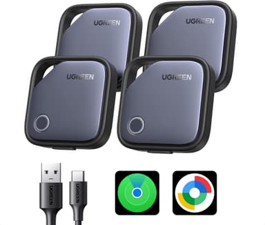 UGREEN FineTrack Tracker Tag for iOS & Android, USB-C Rechargeable (4 Pack) - Sold by UGREEN GROUP LIMITED UK / FBA - Amazon