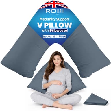 Rohi Orthopaedic V Pillow with Pillowcase - Anti Allergy Triangle Pillow - Sold & Shipped by Rohi Home - Amazon