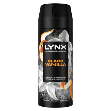 Lynx Fine Fragrance Collection Black Vanilla Premium Body Spray 150 ml w/Voucher - Amazon
