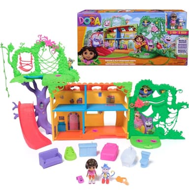 Dora, Explore & Play Rainforest Casita Playset, Incl Dora & Boots Figures / Splash Adventure Figure Pack £2 / Toy Microphone £3.90 Free C&C - Argos
