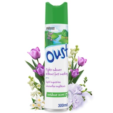 Oust Odour Eliminator Air Freshener Outdoor Scent, 300ml (98p/£1.03 S&S - or 86p/91p with 10% S&S Voucher) - Amazon