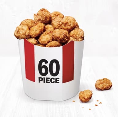 KFC - 60 Pieces Popcorn Bucket (Collection Offer Via App) - KFC