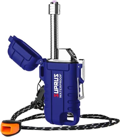 SUPRUS Windproof Waterproof LED Rechargeable USB C Candle Lighter Outdoors, Blue - Sold by SUPRUSUK / FBA - Amazon