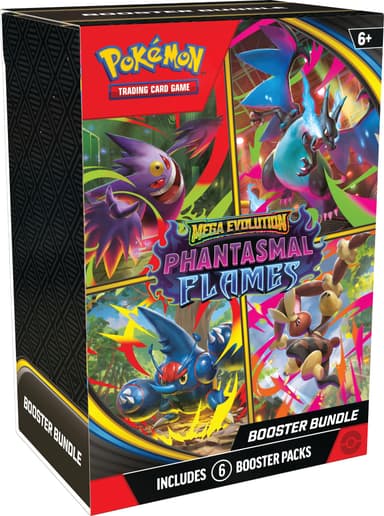 Pokémon TCG: Mega Evolution—Phantasmal Flames Booster Bundle (6 Booster Packs) - Invitation Only - Amazon