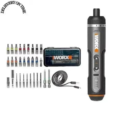 WORX WX242 4V Electrical Screwdriver Set Smart Cordless Electric Minidrill Tool. Sold by storeonthego - eBay