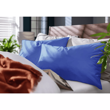 Habitat Plain Standard Pillowcase Pair (2 Pack) - Cobalt Blue - Free C&C - Habitat