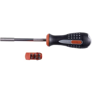 Bahco 808050 1/4" Ratcheting Bit Holder Screwdriver with 6 Bits - Shipper / Seller PrimeTools - Amazon
