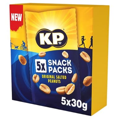 KP Nuts ORIGINAL SALTED Peanuts, Multipack of 5 x 30g x 6 (30 Packs Total) - Amazon