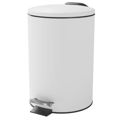 Koros Pedal Bin, White Gloss 3 Litre - Free C&C - Screwfix