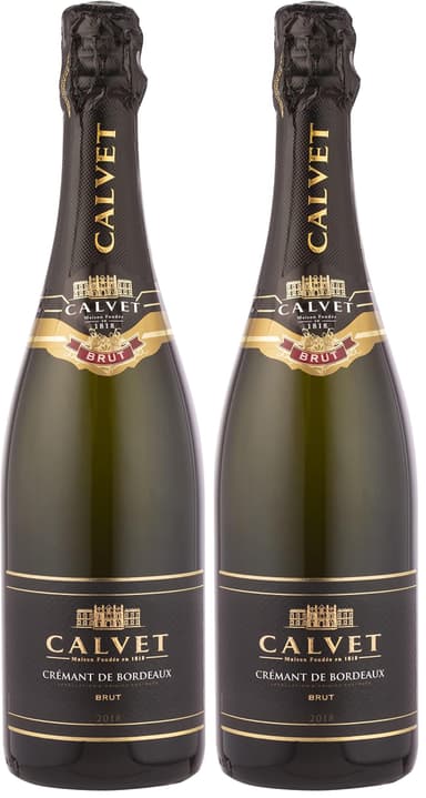2 x Calvet Cremant de Bordeaux Brut 2014 Vintage - Sparkling Wine 11.5% ABV (2 x 75cl - £7.66 per bottle - £13.80 S&S - £6.90 Per Bottle) - Amazon
