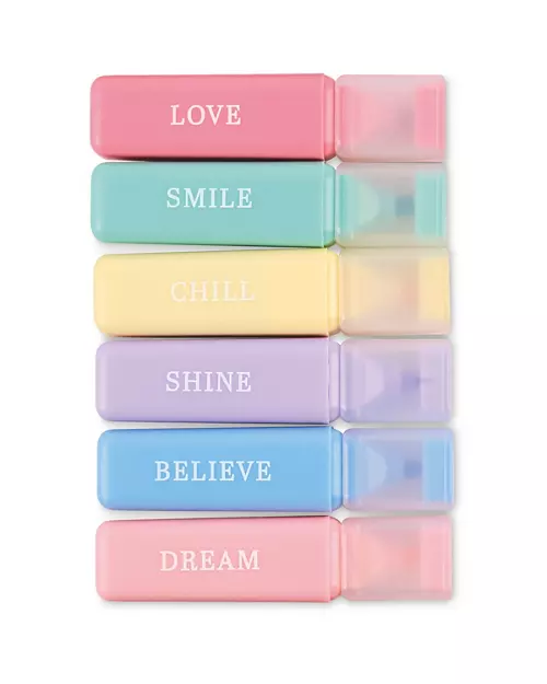 PEMBROOK Student Revision 6 Pack Highlighters - Aldi