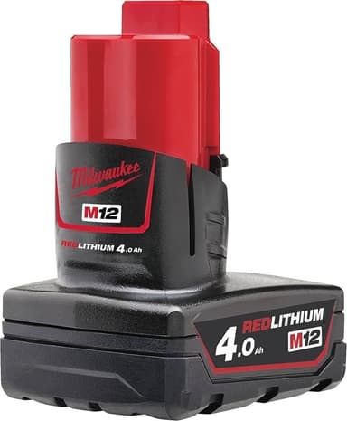 Milwaukee M12B4 Li-ion Battery 12 V 4.0 Ah, Multi - Amazon