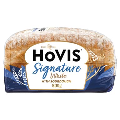 Hovis Signature White 800g I Warburtons Farmhouse Thick Sliced White Bread 800g (£1.45) - Clubcard Price - Tesco