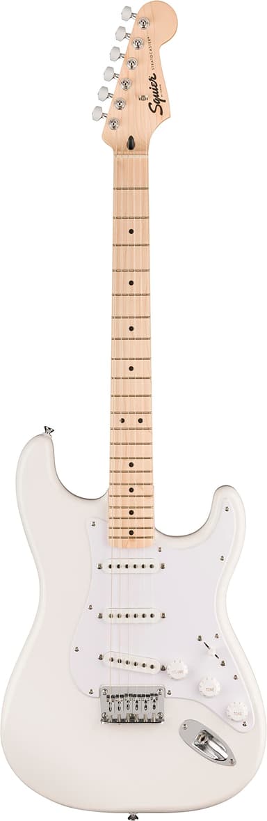 Squier by Fender Sonic Stratocaster HT Beginner Guitar - Arctic White - with Free Subscription to Fender Play Online - Amazon