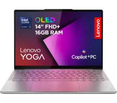 LENOVO Yoga Slim 7 Aura Edition 14" FHD+ OLED Ultra 5 226V 16GB DDR5 512GB SSD Laptop with students discounts - Currys