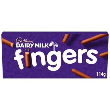 Cadbury Dairy Milk / White Chocolate Fingers Biscuits 114g (Clubcard price) - Tesco