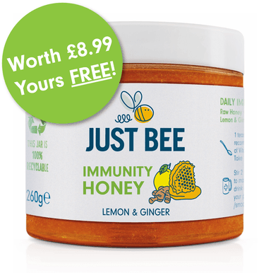 Free 260g Just Bee Immunity Honey, Lemon & Ginger Flavour - Just Pay Postage - Just Bee
