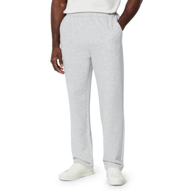 Amazon Essentials Men's Regular-Fit Soft Cotton Open-Hem Sweatpants Size L (Black £5.72) - Amazon