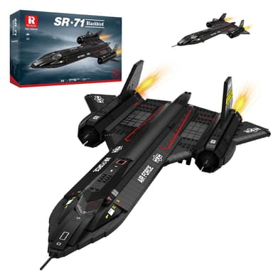 Reobrix SR-71 Blackbird Plane Building Block Set 14+ (1775 Pcs) - Sold by reobrix / FBA - Amazon