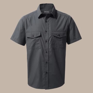 Craghoppers Men's Kiwi NosiDefence UPF 50+ Short Sleeved Shirt - 5 Colours / Size S - w/Discount for Carers - Free Delivery for Members - Craghoppers