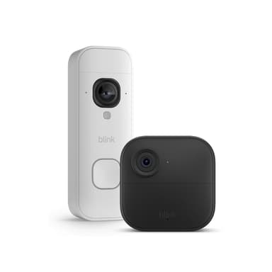Blink Outdoor 4 Camera with Blink Battery Video Doorbell 2K+ (White), Sync Module Core included - Amazon