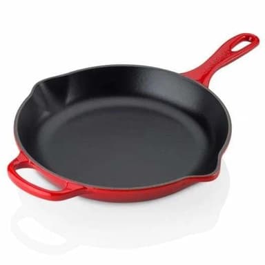 Le Creuset Signature Cast Iron Frying Pan with Metal Handle 26cm - Cerise/Volcanic - Art Of Living Cookshop