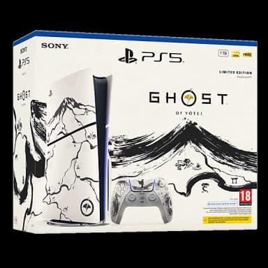 PlayStation 5 Console - Ghost of Yotei Black Limited Edition Bundle (model group - slim) - PS Plus Members Price - PlayStation Direct