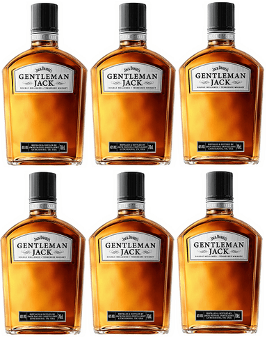 6x Jack Daniel's Gentleman Jack Tennessee Whiskey 70cl (6 for 4 = £17.66 Each) - Joybuy