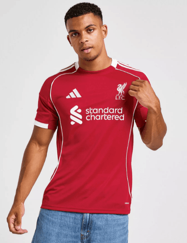 adidas Liverpool FC 2025/26 Home Shirt (Sizes XS - 3XL) - Free Click and Collect - JD Sports