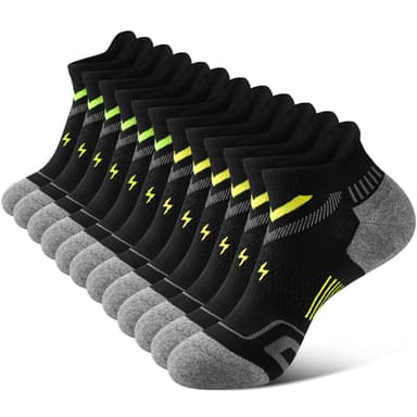 SukModen 6 Pack (pairs) Ankle Running Socks for Men Trainer Socks, Moisture Wicking (most sizes & colours) SB SukModen Direct / FBA - Amazon