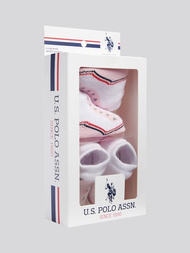 Last Chance To Buy Sale e.g. Baby 2 Piece Boxed Gifting Set in Light Pink - U.S. Polo Assn