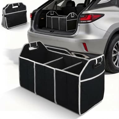 Car Boot Organizer Storage ( Multi-Compartment Trunk Organizer / Foldable & Dividers Collapsible Car Storage Bin ) @ Amazon Haul Global - Amazon